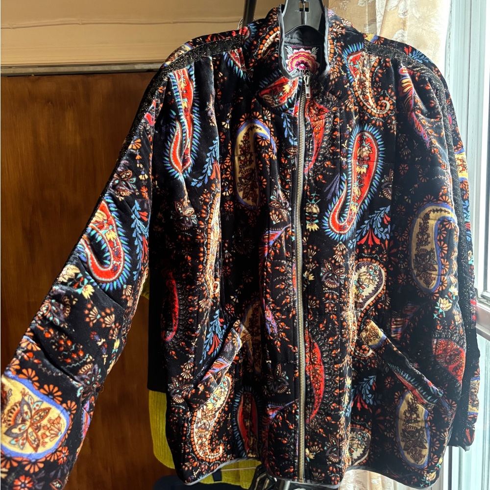 NWT Johnny Was Dolman Quilted Paisley Bomber Jacket | Women’s Plus XXL / 2X - Picture 7 of 16